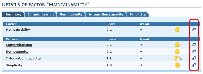 criteria tab