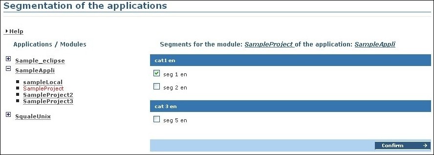 Module segmentation