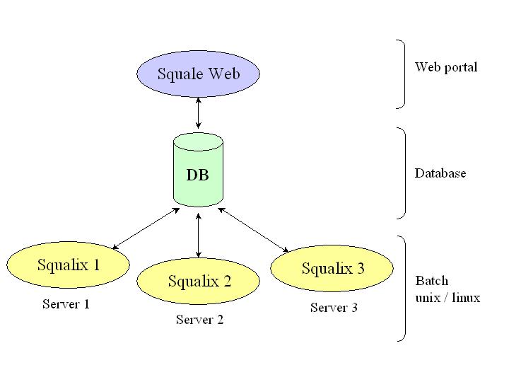 Simplified architecture of SQUALE